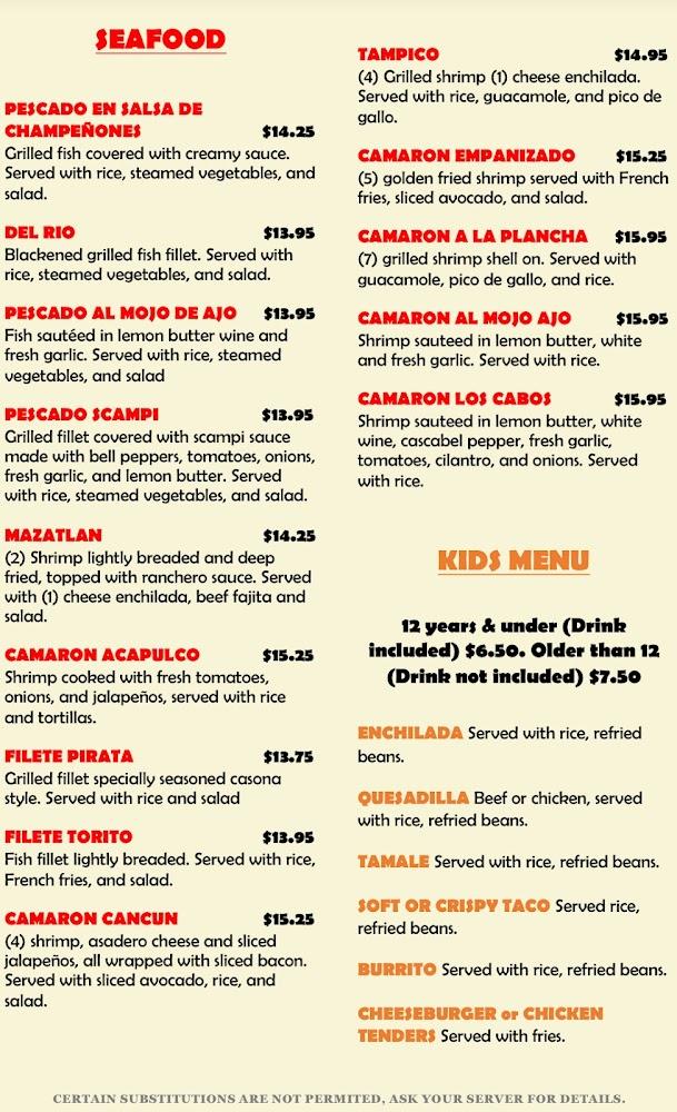 La Casona Mexican Restaurant & Cantina Guisado A La Mexicana